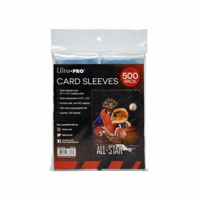 Ultra PRO Clear Card Sleeves (Pack of 500) - Plastic Penny Sleeves Protector  NEW 74427836474| eBay