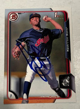 JUAN HILLMAN SIGNED 2015 BOWMAN DRAFT PROSPECT ROOKIE CARD AUTO