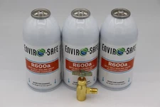 Enviro-Safe R-600a Refrigerant with 7/16" Self Sealing K28 6 oz , 3 cans/tap