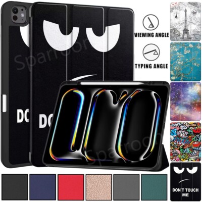 Smart Cover für iPad Pro Air 13 11 2024 Case Schutz Hülle Tasche mit Stifthalter