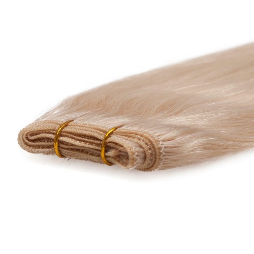 20" Indian 100% Human Hair Extensions Weft Black/Brown/Blonde 100g Double Drawn - Picture 10 of 12