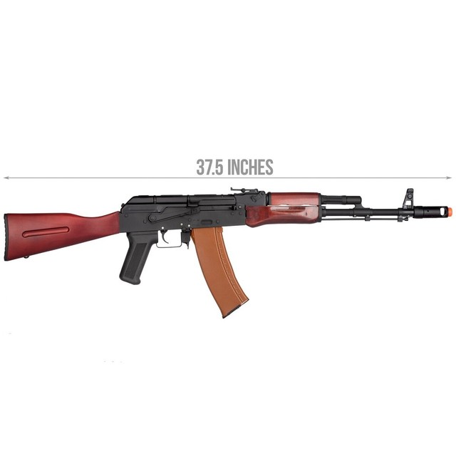 Double Bell AK74N AEG Airsoft Rifle Full Metal barrel Real Wood