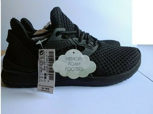 black elastic lace trainers