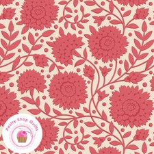 TILDA WINDY DAYS BLENDERS AELLA 110033 Red Floral Quilt Fabric TONE FINNANGER
