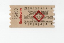Eastbourne - AA platform ticket 1960s , East Sussex