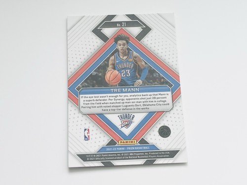2021 Panini Prizm Emergent Rookie RC Tre Mann #21 Thunder INSERT - Picture 2 of 2