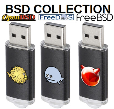 BSD Collection OpenBSD FreeDOS FreeBSD Bootable Australian Fast USB Flash Drives