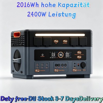 2400W Tragbare Powerstation 2016Wh OSCAL PowerMax 2400 EU-Steckdosen Powerbank
