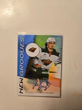 2024/25 Upper Deck SP Game Used MARAT KHUSNUTDINOV Rookie Blue Auto - Minnesota