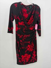 Pre-Owned Ralph Lauren Black Size 4 Midi Long Sleeve Dress