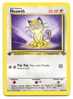 Meowth 56/64 Common Jungle Pokemon 1st Edition MP