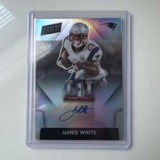 2022 Panini Select - Super Bowl Signatures James White #SBLIII-JW (AU)