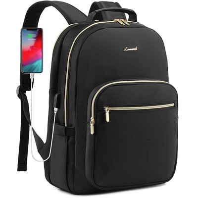 Laptop Backpack Purse for Women, Work Travel Computer Bags, Quilted Casual Co...