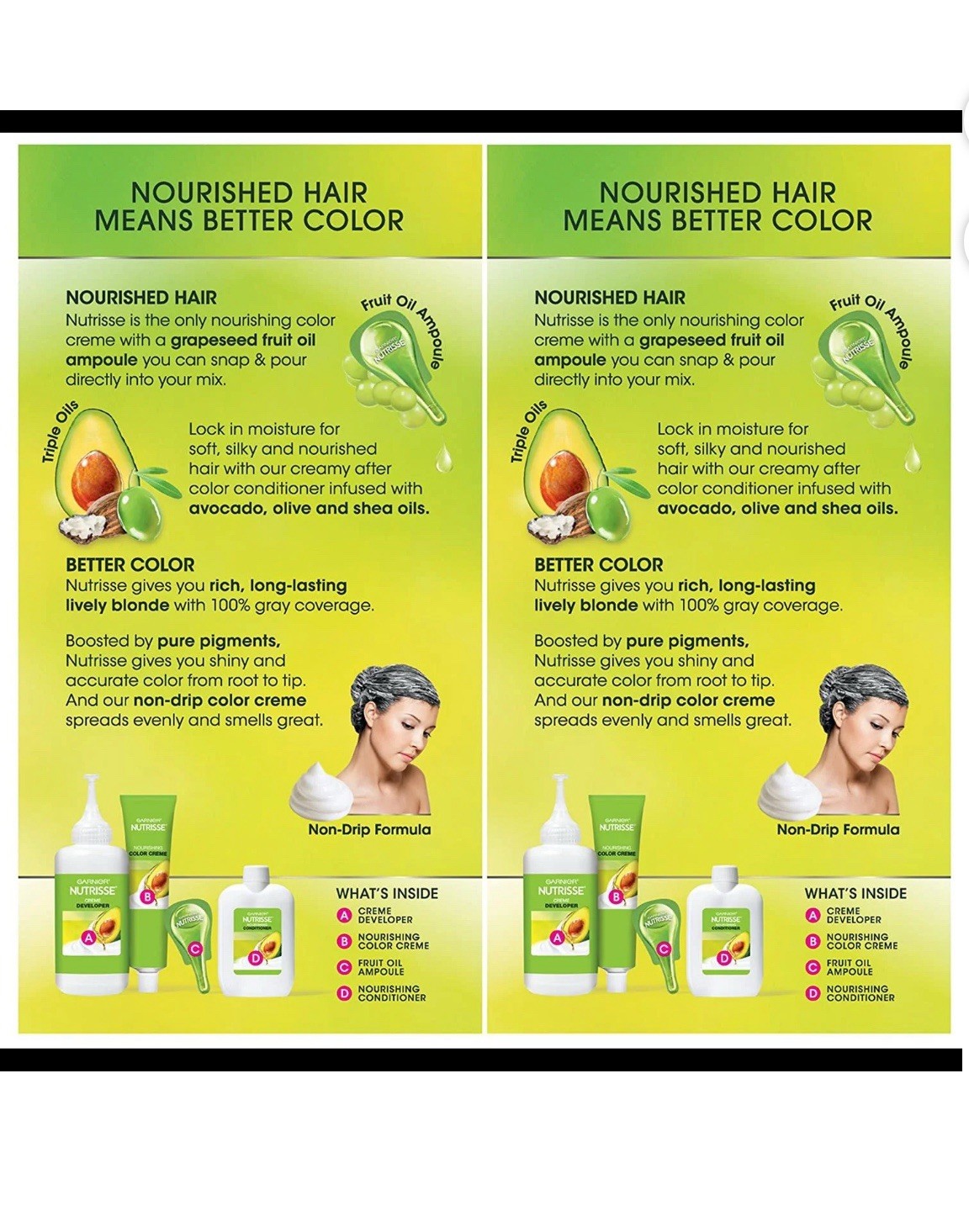 2x Garnier Nutrisse Nourishing Hair Color Creme 111 Extra-Light Ash Blonde White