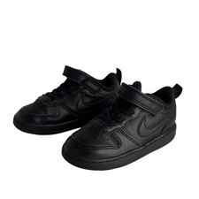 Nike Court Borough Low 2 TD sneakers triple black size 8C