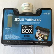 Safer Lock Box Secure Medicine Box with 4-Digit Combination Lock NEW