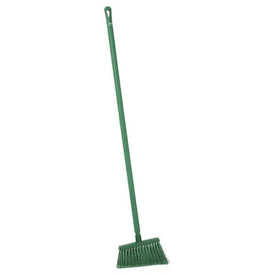 Remco 29162/29602 11 3/8 In Sweep Face Angle Broom, Soft, Green