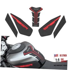 450SR Side Fuel Tank Pad Tank Pads Protector Stickers Decal Gas Knee Grip Red