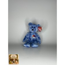 Peace Symbol the Bear TY Beanie Baby  Mint Heart/Tush Tag