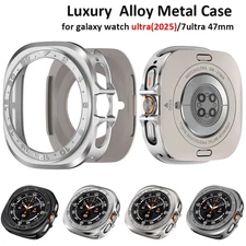 Luxury Metal Case Full Cover Protector for Samsung Galaxy Watch Ultra 47mm 2025