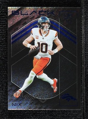 2025 Panini Black Sapphire 16/50 Bo Nix #86 0ma6