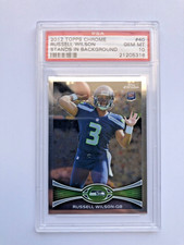 2012 Topps Chrome Russell Wilson #40 RC Rookie Card PSA 10 #21205316. rookie card picture
