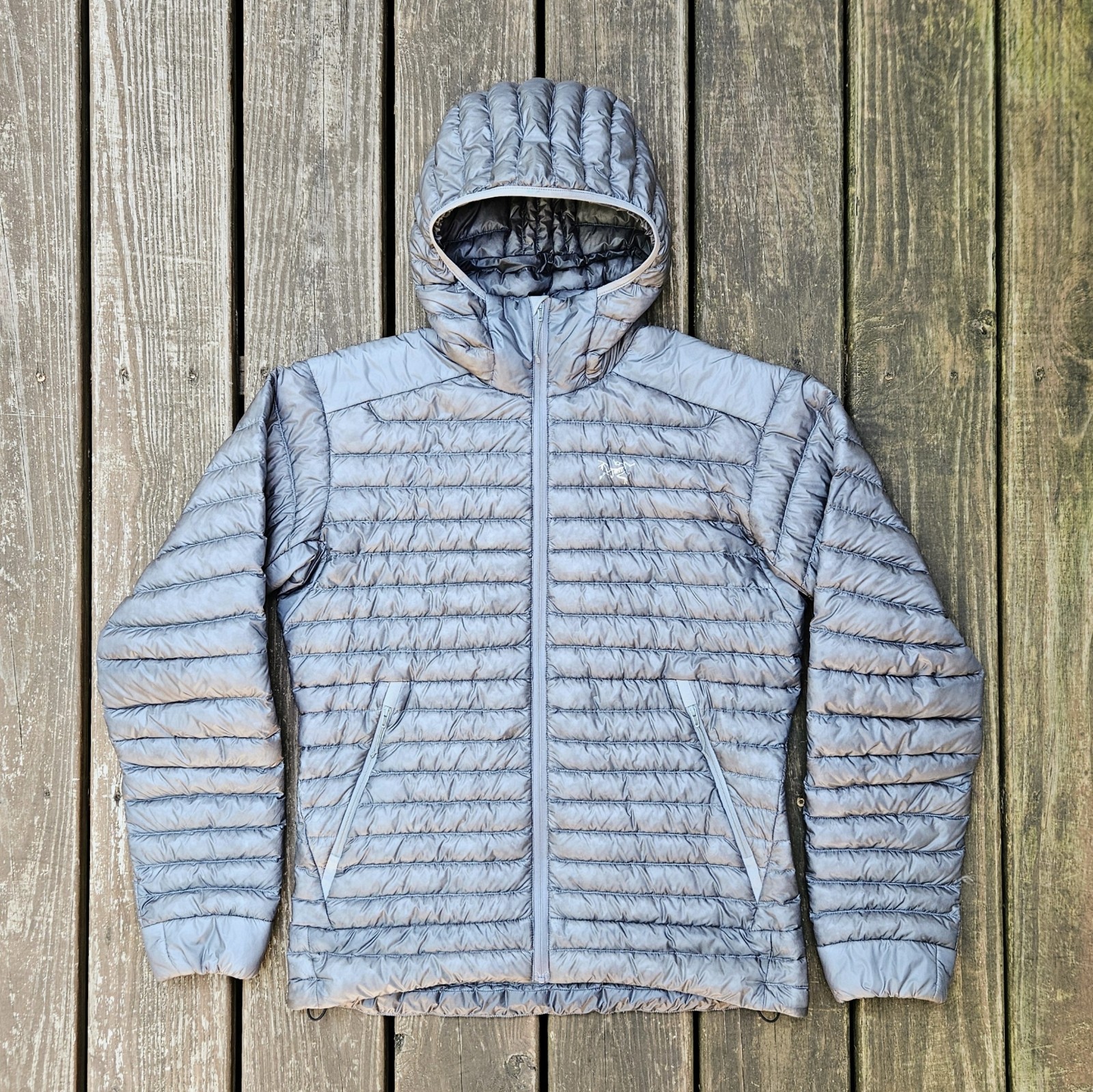 ARC'TERYX Arcteryx Cerium SL Giacca Piumino con Cappuccio Grigio Vuoto Taglia Small $400