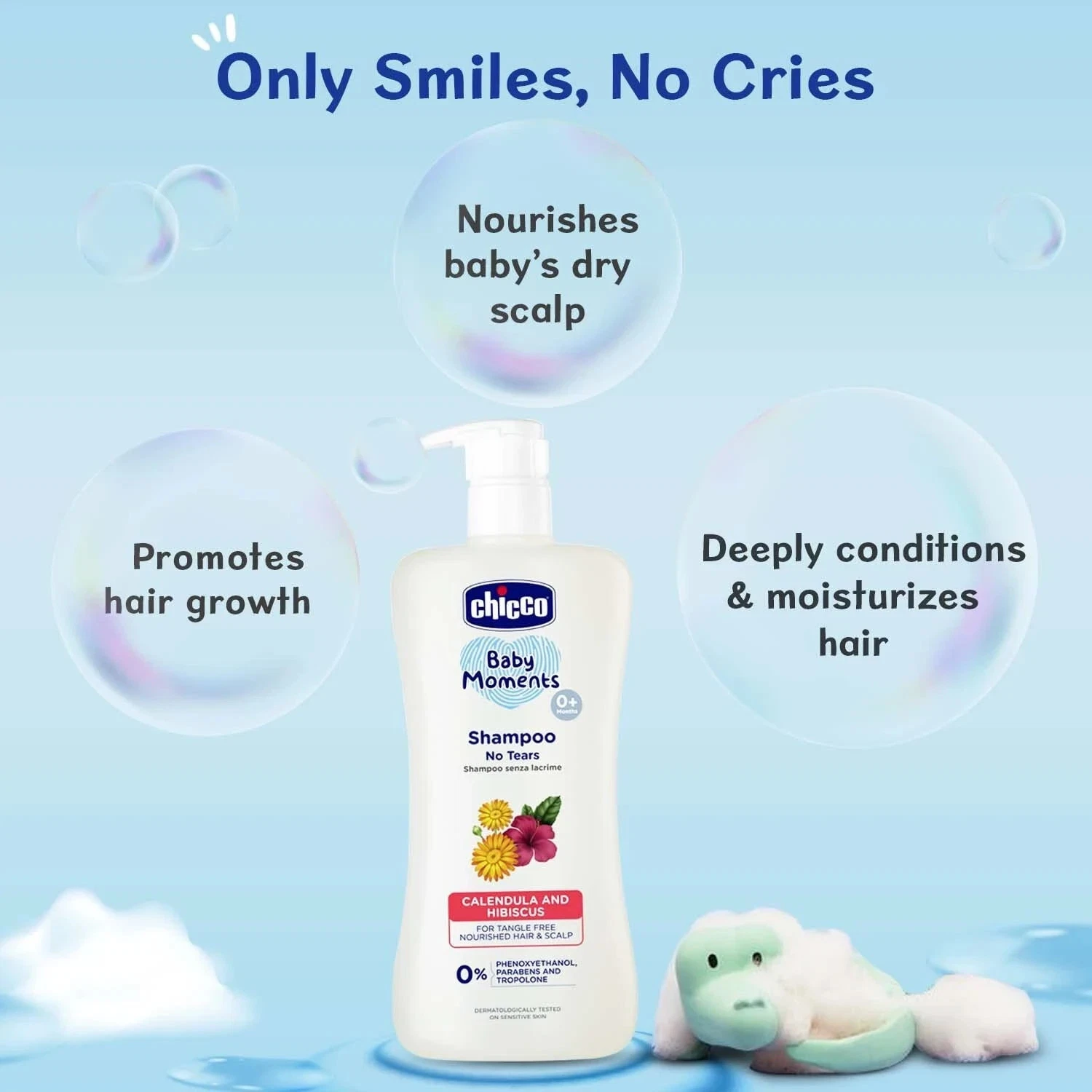 Chicco Baby Moments No Tears Shampoo 500ml | Soft, Tangle-Free, Natural Care
Opens in a new window o