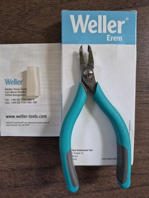 Weller 2482E Erem Flush Cutters Angled Narrow Head Swiss Made 45 Degree