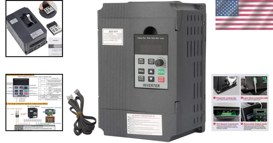 2.2KW 220V VFD Inverter for Spindle Motor Speed Control - Image 2 of 4