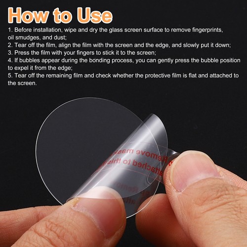 5pcs Watch Glass Screen Protectors 26mm High AL Tempered Glass - Zdjęcie 6 z 7