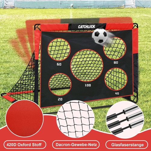 Football Goals for Garden Kids Soccer Goal 2 In 1 Soccer Goal Pop Up Goal with... - Picture 5 of 8
