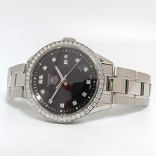 TAG Heuer Carrera Black Diamond Dial 27MM Factory Diamond Bezel Quartz WV1412