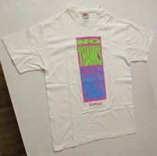Reebok Walking Shoes No Thanks I'll Walk Vintage T Shirt One Size 80's Neon