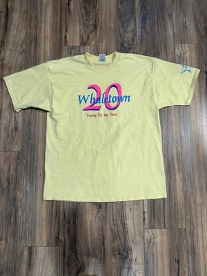 Vintage 2003 Whaletown Triathlon Anita Iowa 20 Years Sports Race Yellow XL Shirt