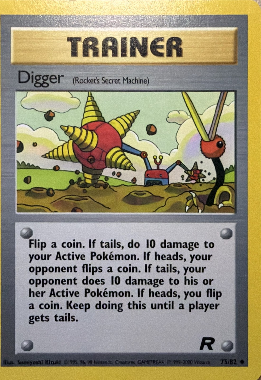 Digger (Rocket's Secret Machine) Uncommon Team Rocket 75/82 NM