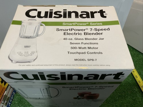 New Cuisinart SPB-7 White Electric Blender 500W 40Oz Glass Jar 7-Speed Rare NIB - Picture 13 of 13