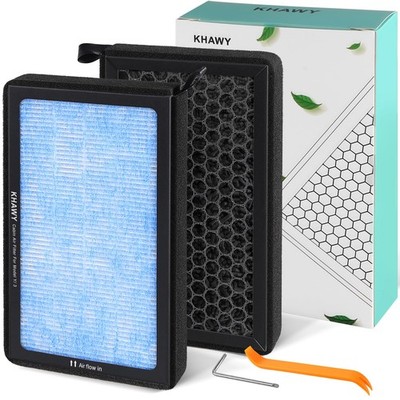 Tesla Model 3 Cabin Air Filter Model Y HEPA Air Intake Replacement 2 Pack with A