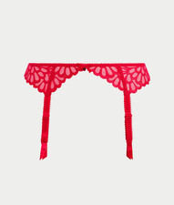 Freya Loveland Garter Belt Red Size L NWOT