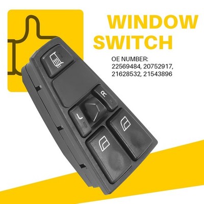 Power Window Control Switch Front Left Fit 2005-13 2014 Volvo VN VNL 21628532 EC
