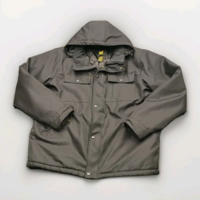 Caterpillar CAT Workwear Black Quilted Liner Winter Jacket   2XL  Heavy Duty Men