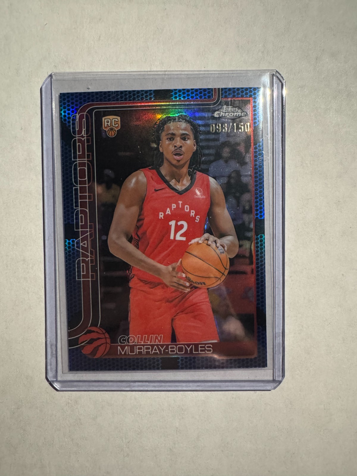 2025-26 Topps Chrome- Collin Murray-Boyles #259 Blue Basketball Refractor /150 