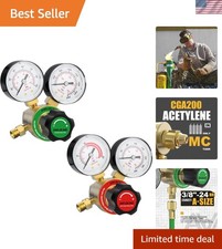 Oxygen Acetylene Regulator Set, and Inlet Connection 3/8-24 Type "A" Outlet C...