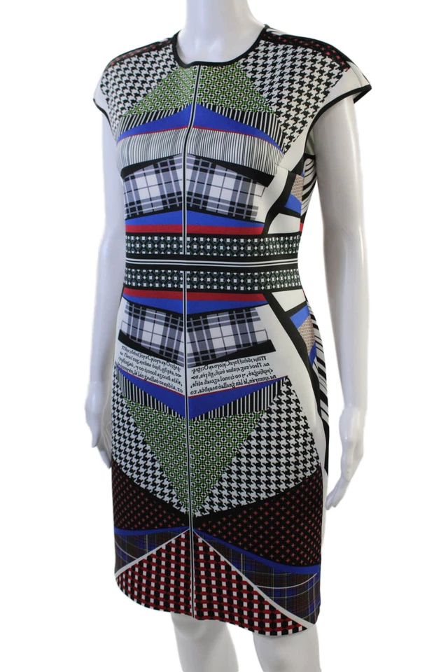 Vestido de mujer Clover Canyon estampado abstracto multicolor talla grande Foto 2 de 4