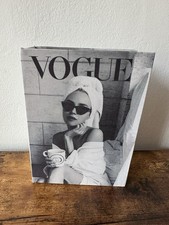 Vogue Art Jewelry Box Black White Book Shaped Multi Compartment Storage NEW