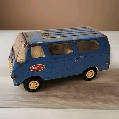 VINTAGE TONKA SMALL VAN PRESSED STEEL BLUE