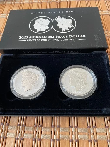 2023 Morgan & Peace Silver Dollar 6-Coin Full Set .999 Fine Silver 1oz