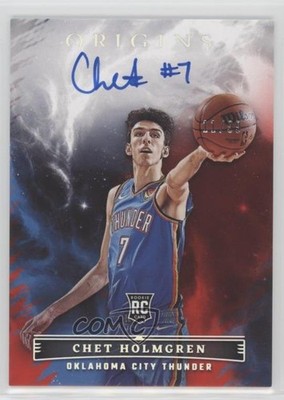 2022-23 Panini Origins Rookie Red 11/99 Chet Holmgren #RA-CHG Auto RC 6fs