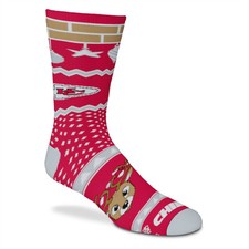 Kansas City Chiefs Holiday Cheer Socks, Large 10-13 