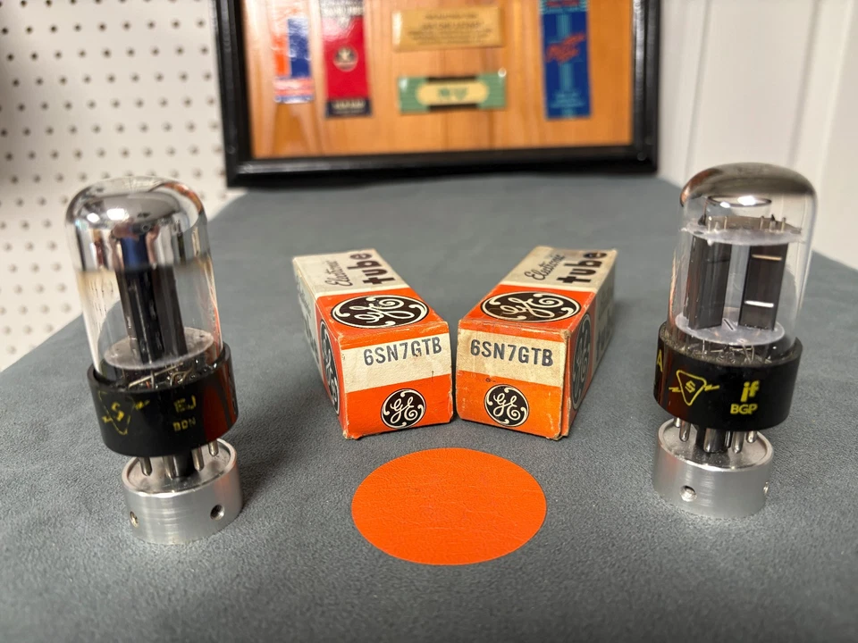 Par de Sylvania 6SN7GTB - Amplitrex verificado - ver fotos Foto 2 de 4